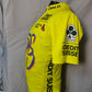 Odlo Yellow Bike Cycling Jersey Short Sleeve 1/4 Zip Men Size Medium