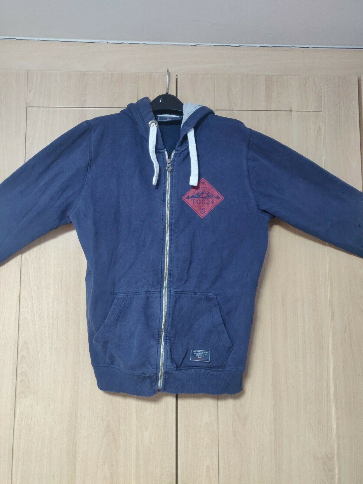 Tog Twenty Four Navy Full Zip Hoodie Men Size Medium