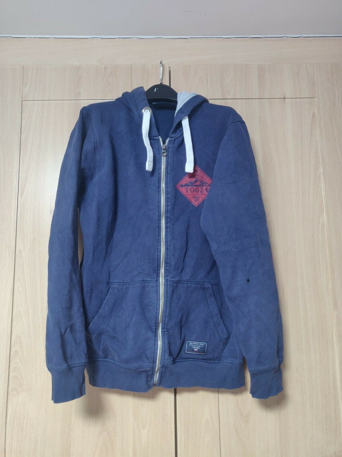 Tog Twenty Four Navy Full Zip Hoodie Men Size Medium