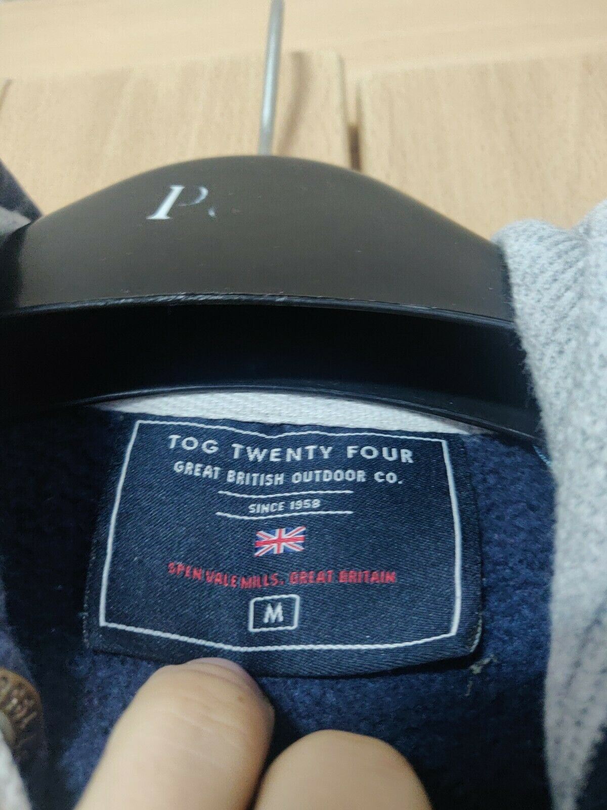 Tog Twenty Four Navy Full Zip Hoodie Men Size Medium