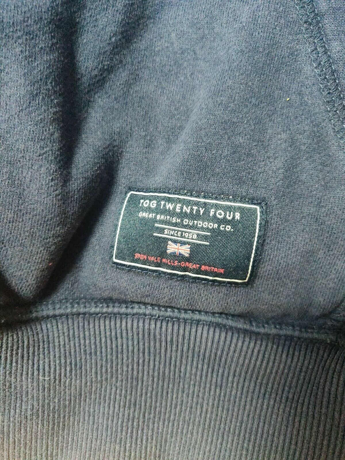 Tog Twenty Four Navy Full Zip Hoodie Men Size Medium