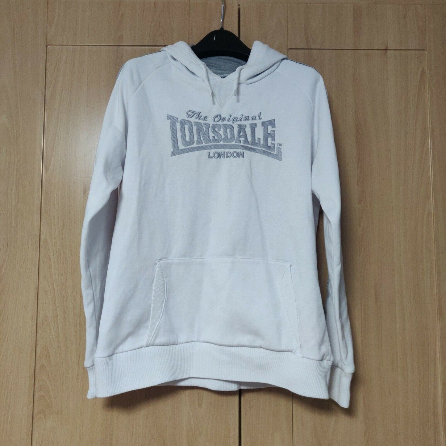 The Original Lonsdale White Pullover Hoodie Women Size UK 12