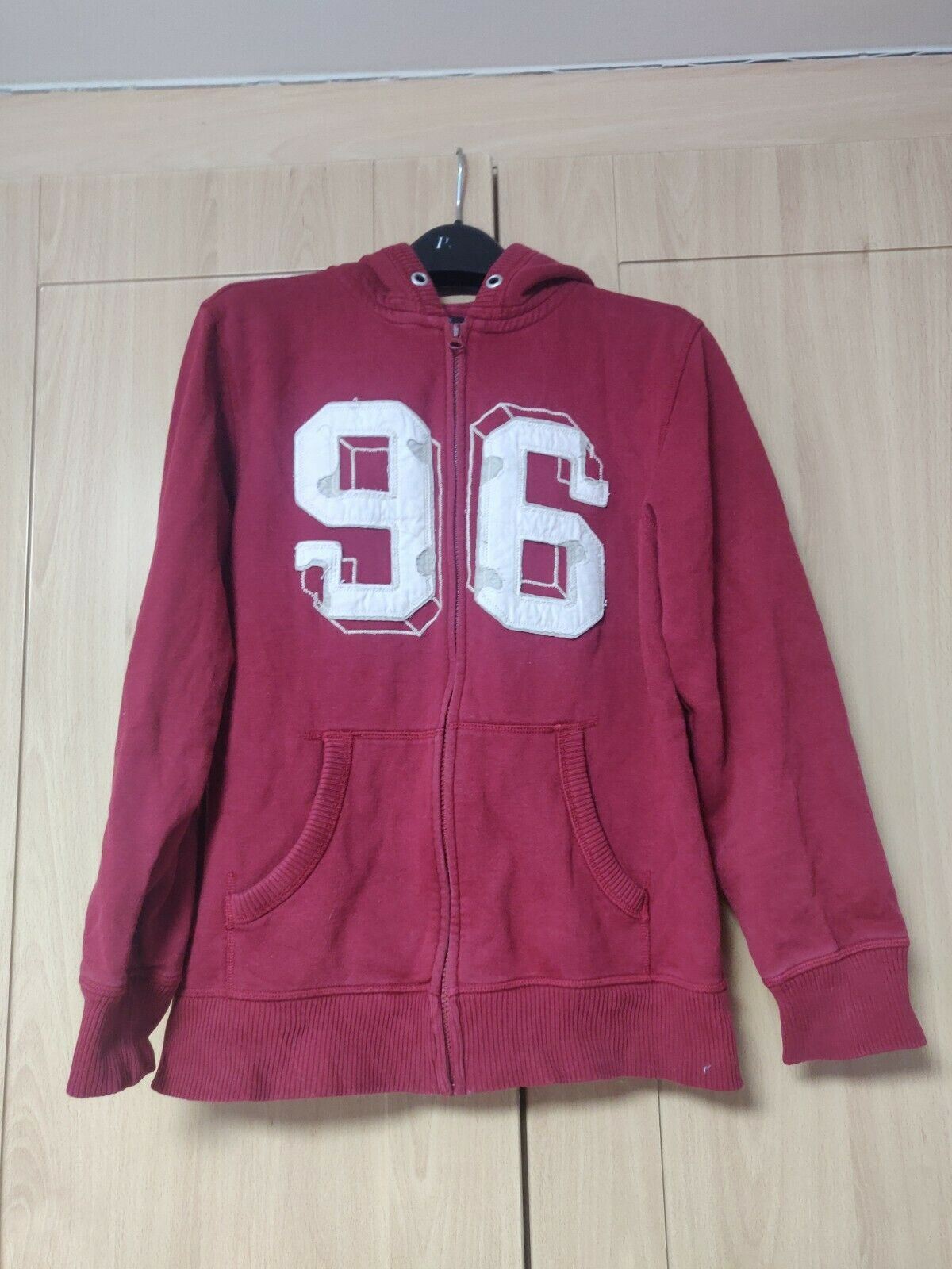 Jasper Conran 96 Red Full Zip Hoodie Boys Size Age 14
