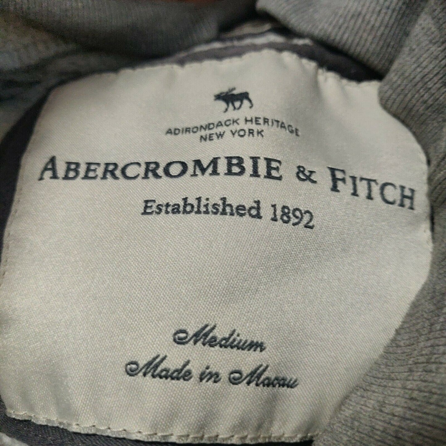 Abercrombie & Fitch Vintage Grey Pullover Hoodie Women Size Medium