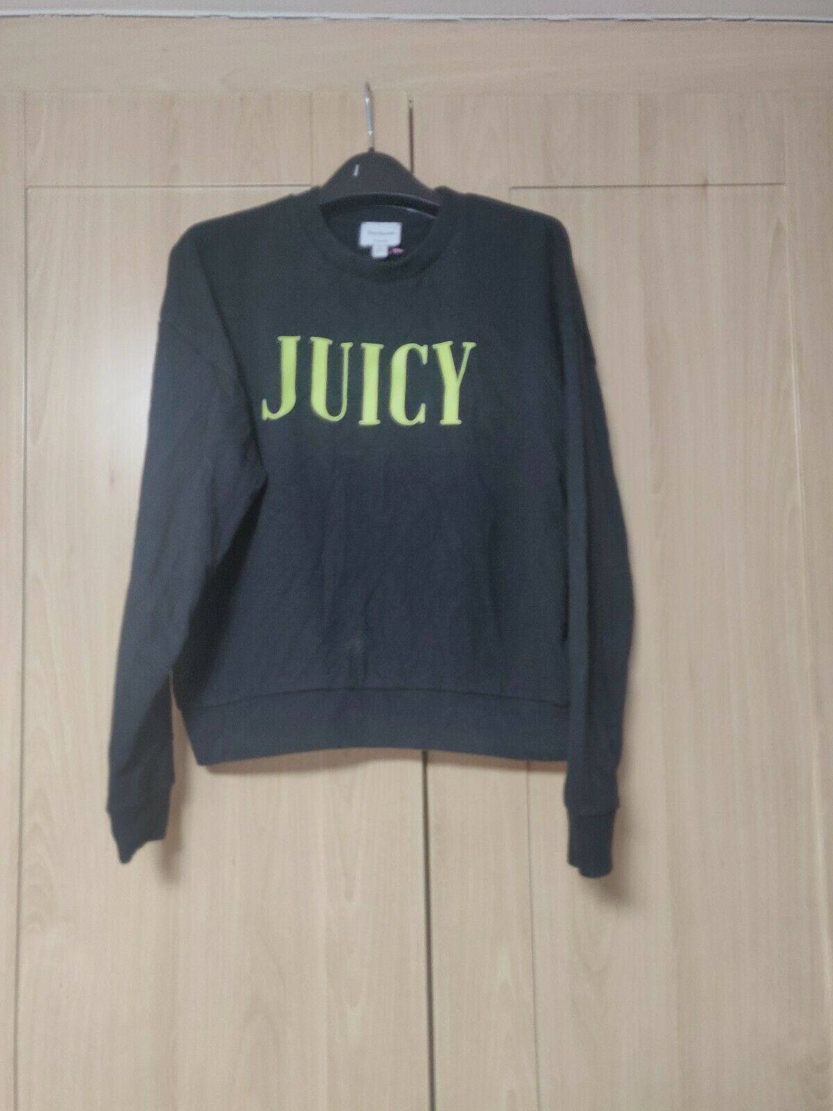 Juicy Couture Black Sweatshirt Girls Size 10-11 Years