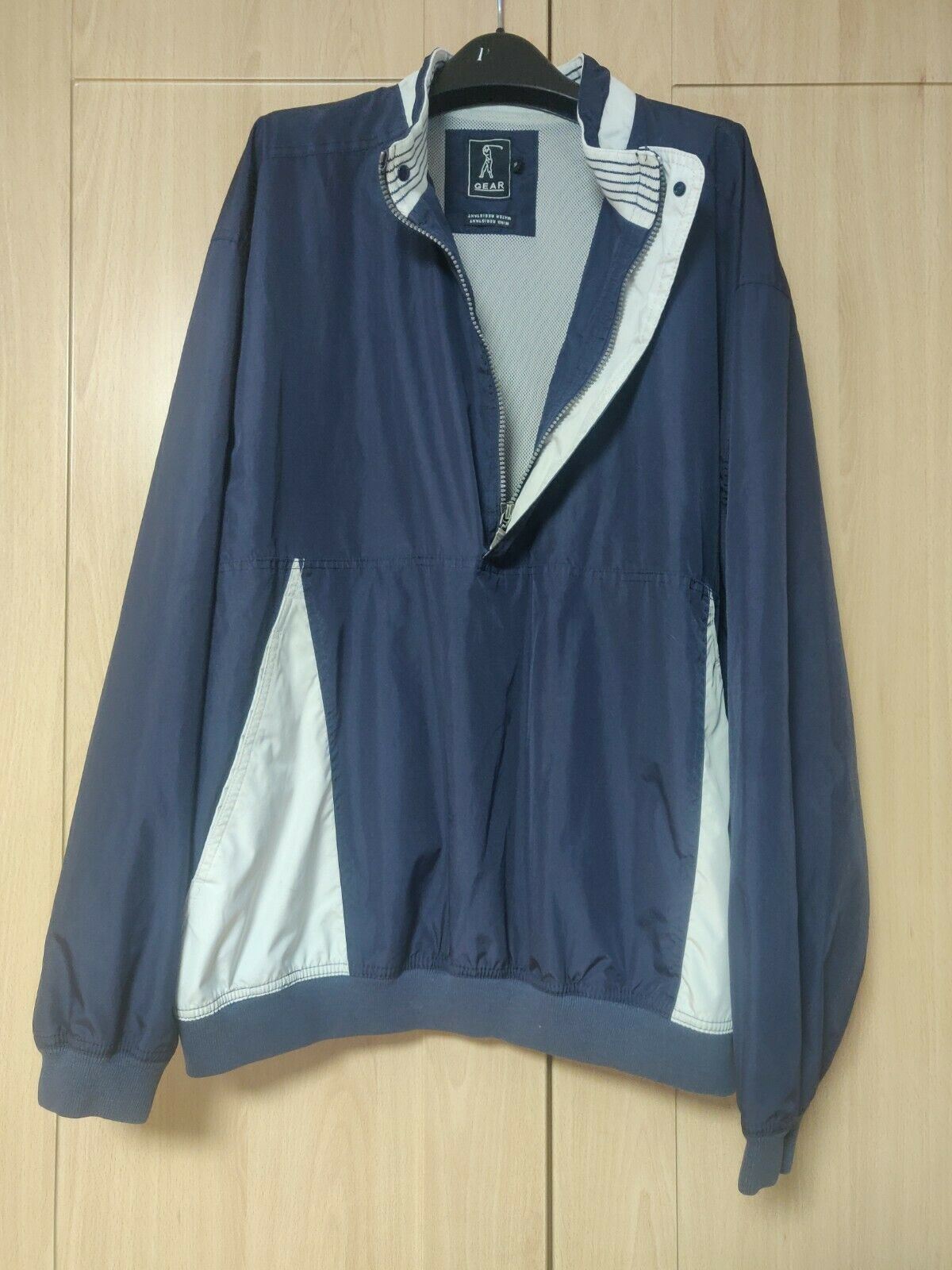 GEAR Navy Golf Windbreaker Outdoor Half-Zip Jacket Men Size XL