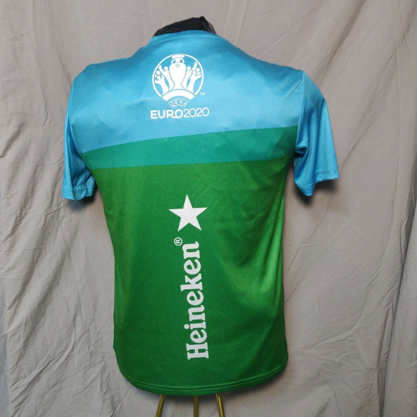 Heineken Green T-shirt Euronews 2020 Football Men Size Large