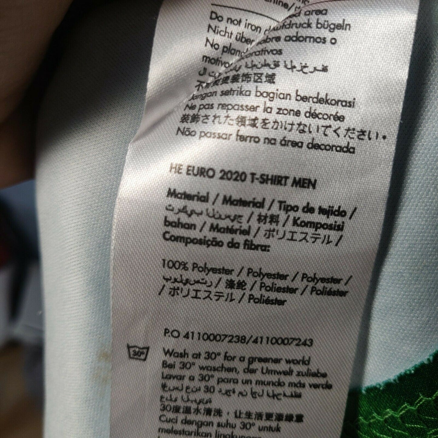 Heineken Green T-shirt Euronews 2020 Football Men Size Large