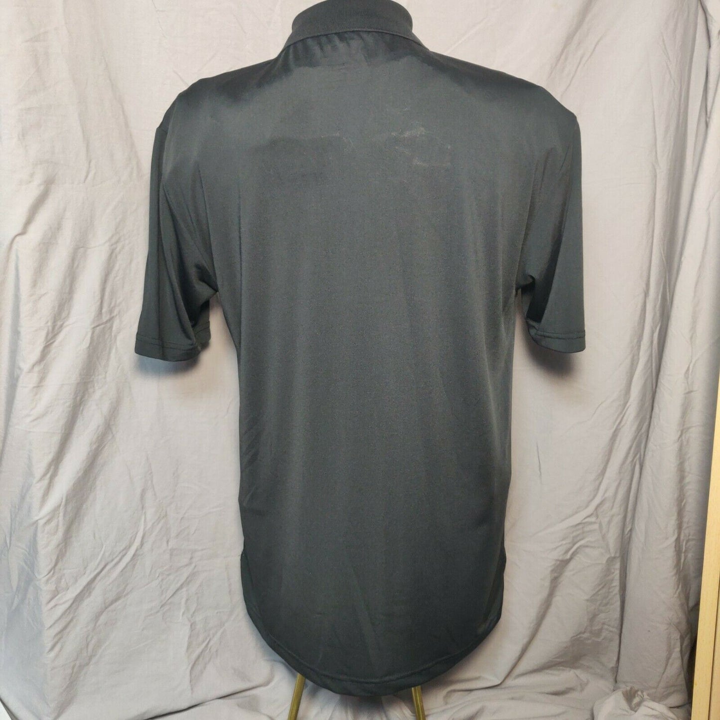 Dunlop Black Polo Regular Fit 1/4 Button Men Size Large