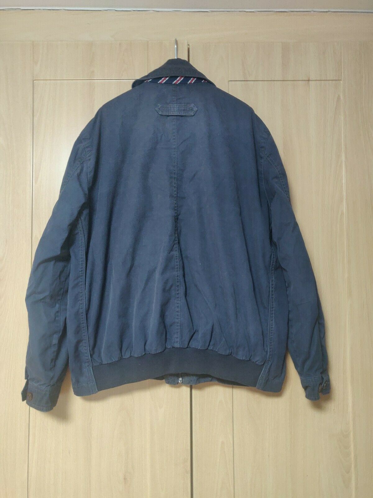 Tommy Hilfiger vintage Blue Breathable Bomber Jacket Men Size XL