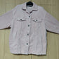 Zara Corduroy Cotton Pink Denim Jacket Women Size Medium