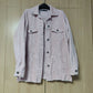 Zara Corduroy Cotton Pink Denim Jacket Women Size Medium