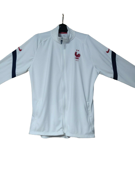 Nike France Football Federation White Drill Top Full Zip Men Size Large