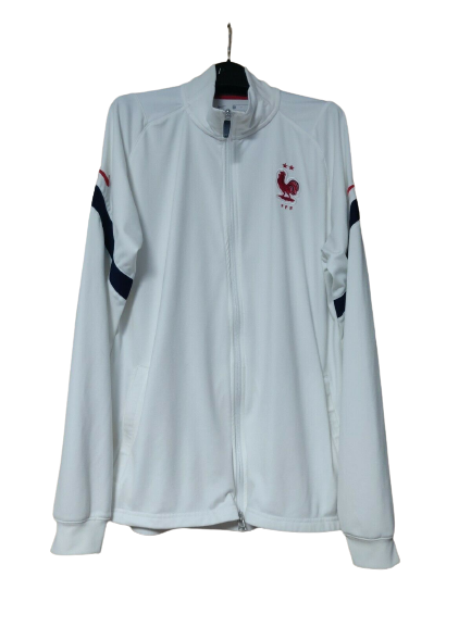 Nike France Football Federation White Drill Top Full Zip Men Size Large