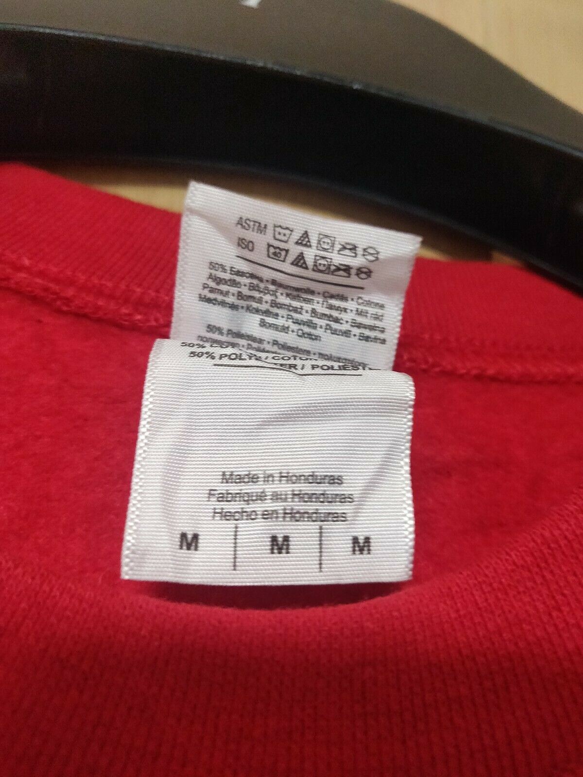 Gildan Saint Marguerite Red Sweatshirt Long Sleeve Jumper Men Size Medium