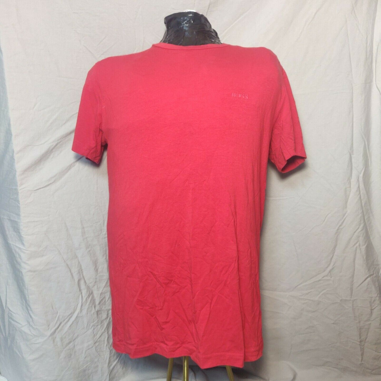 Hugo Boss Red Slim Fit T-shirt Short Sleeve Men Size Large