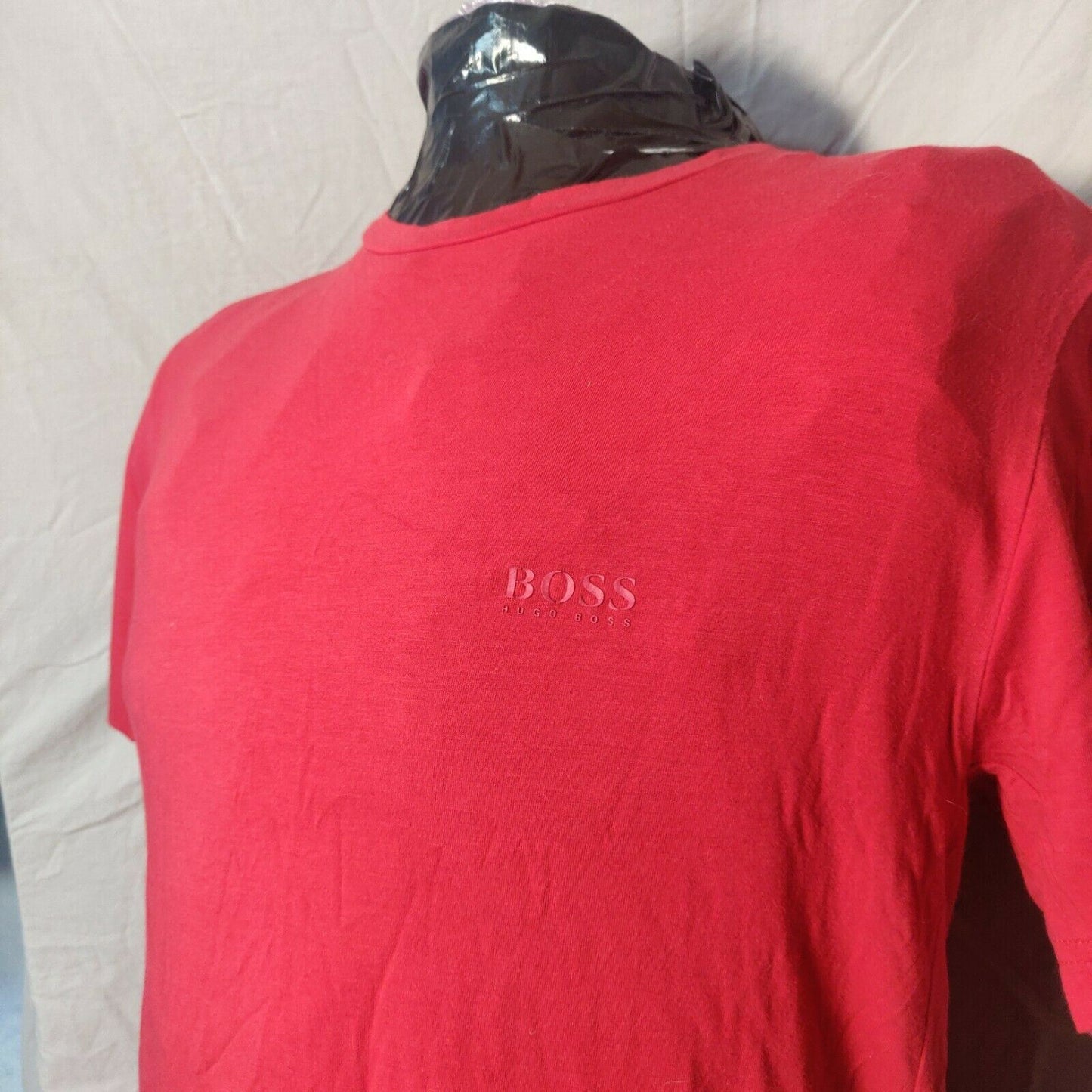 Hugo Boss Red Slim Fit T-shirt Short Sleeve Men Size Large