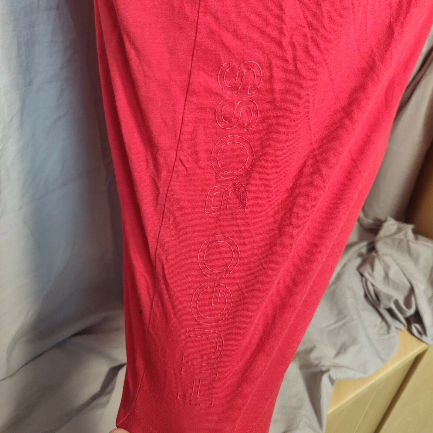 Hugo Boss Red Slim Fit T-shirt Short Sleeve Men Size Large
