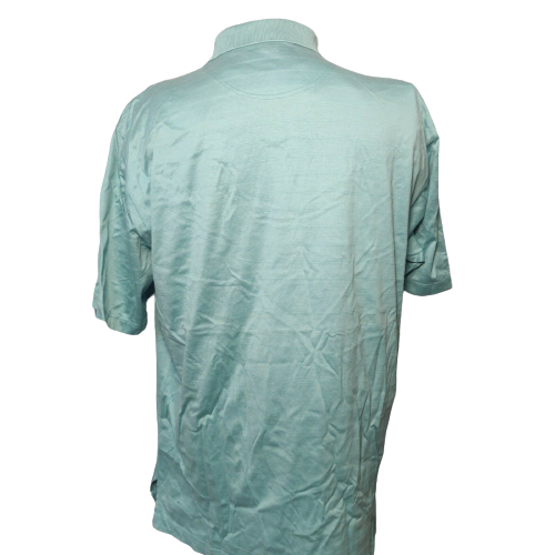 Ben Hogan Blue Polo Shirt Short Sleeve Men Size Large