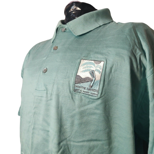 Ben Hogan Blue Polo Shirt Short Sleeve Men Size Large