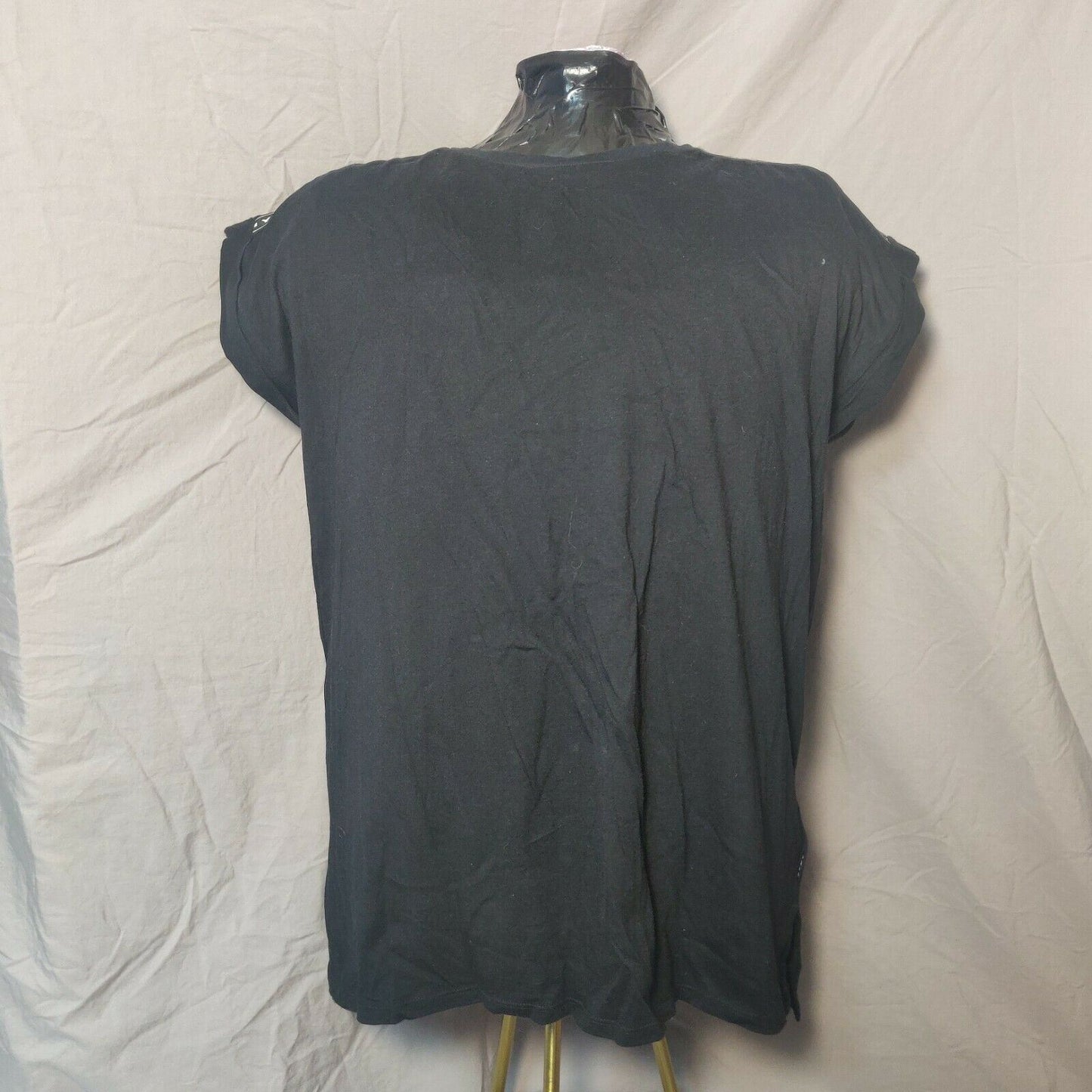 DKNY Sport Black T-shirt Short Sleeve Women Size Medium