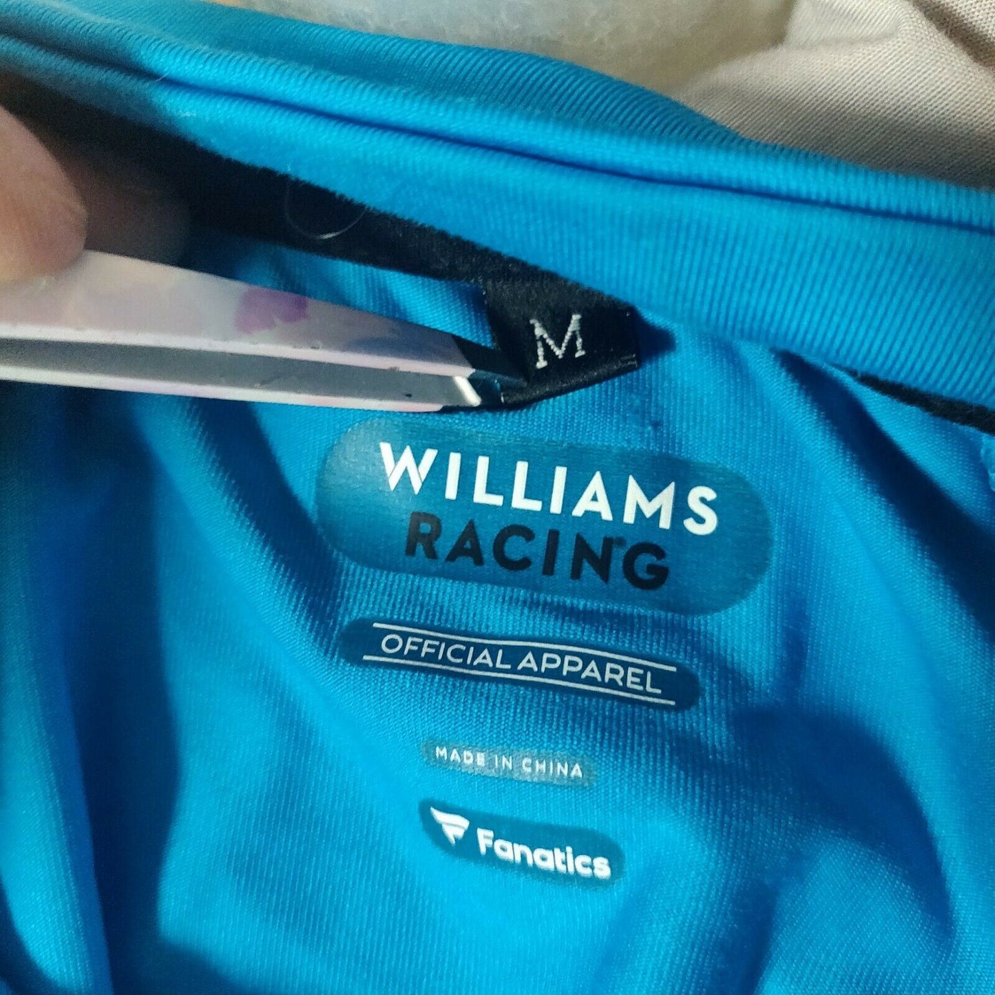 Fanatics Rokit Williams Racing Blue F1 Zipped Polo Men Size Medium
