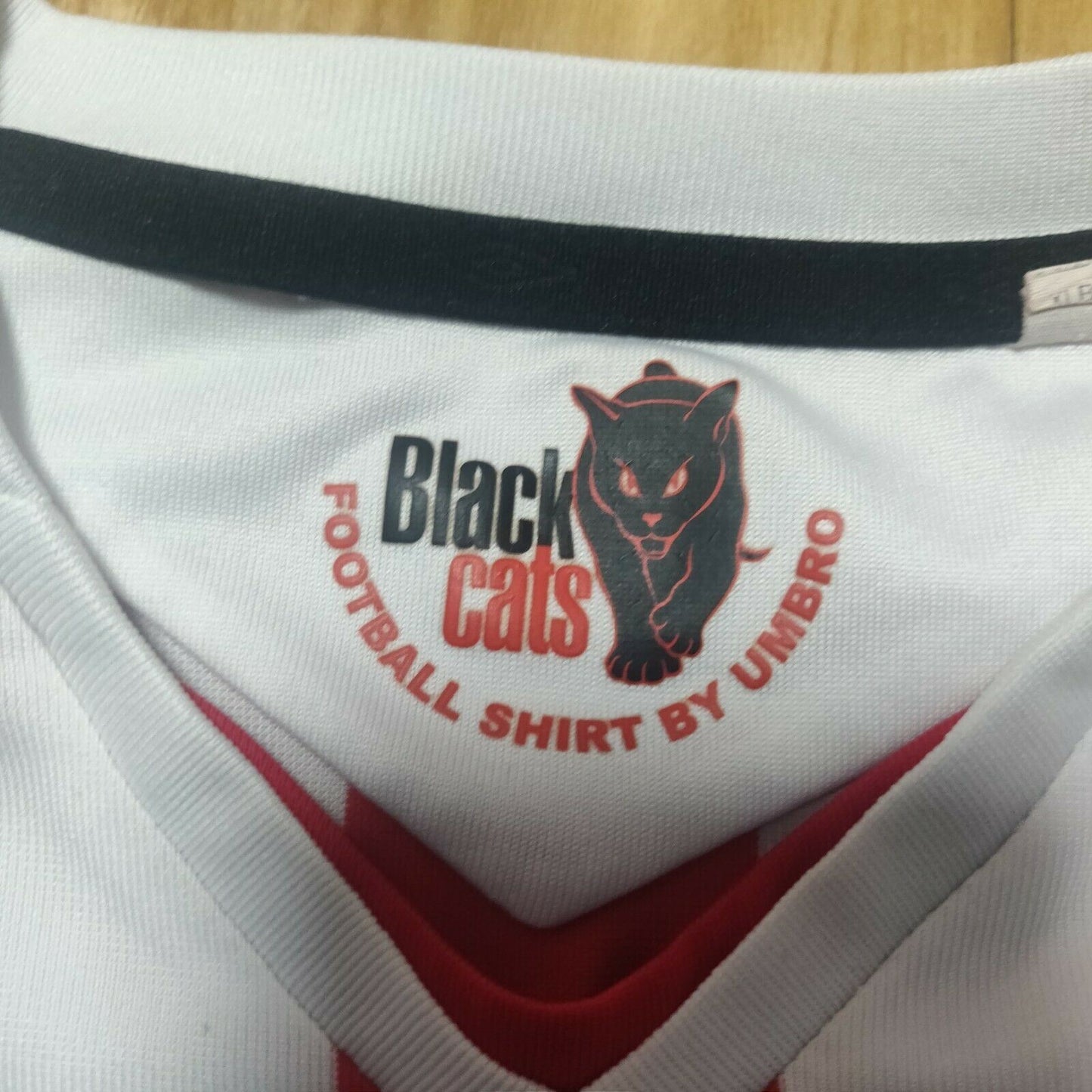 Sunderland FC 2008/09 White Red Umbro Jersey Boys Age 11-12 Years