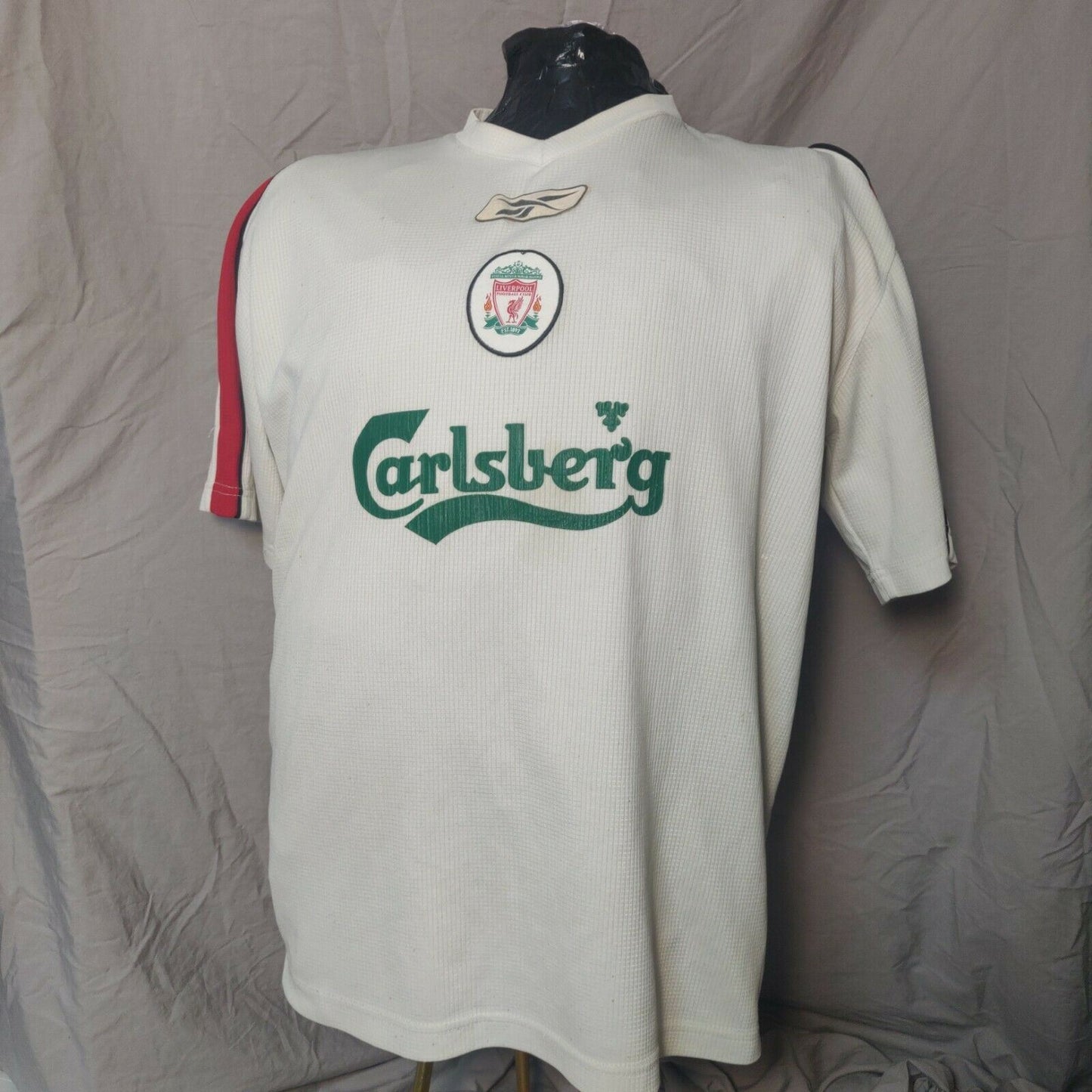 Liverpool FC 2003 White Reebok Jersey Men Size XL