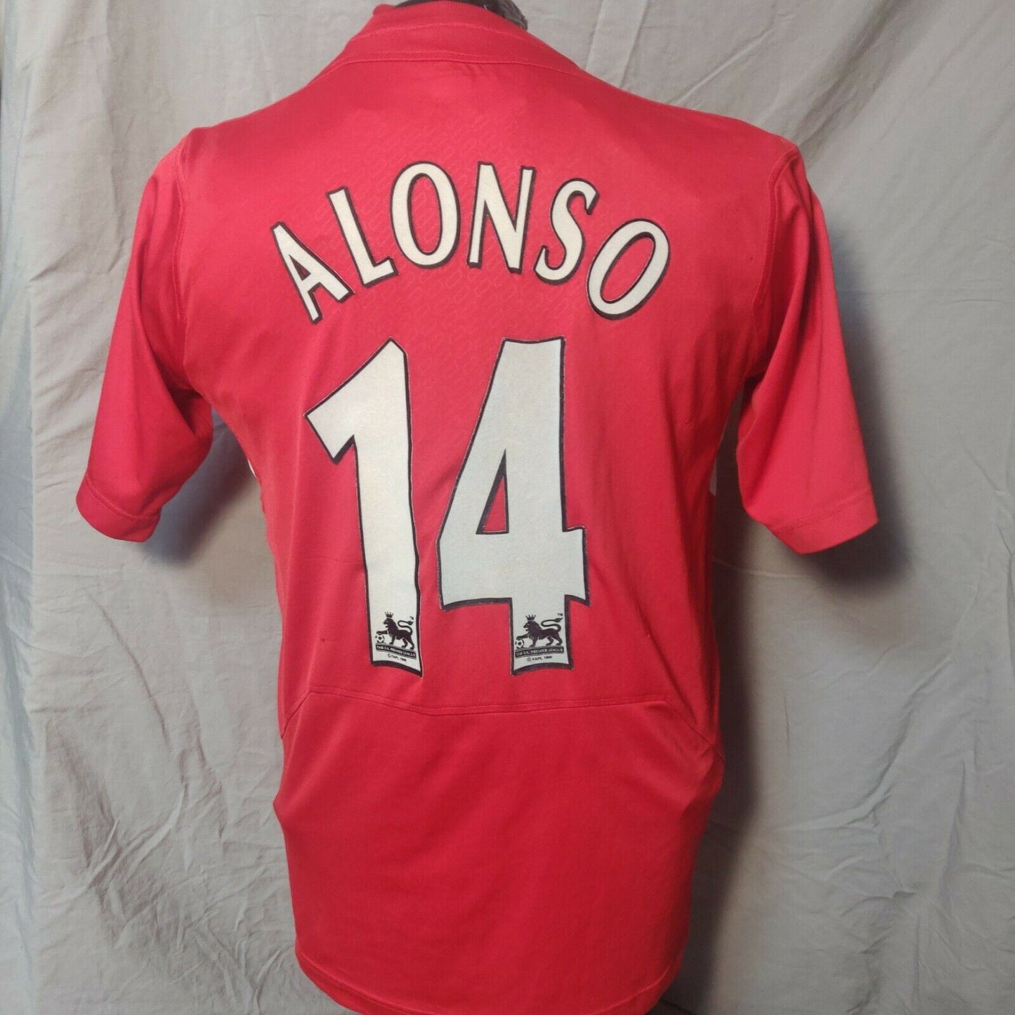 Liverpool FC 2005/06 Red Reebok Alonso Jersey Men Size Medium