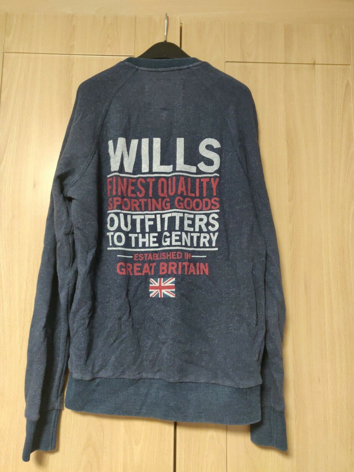 Jack Wills Grey Sweatshirt Jumper Long Sleeve Men Size Small