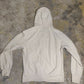 FREESOUL White Hooded Sweatshirt Full Zip Pullover Men Size Large