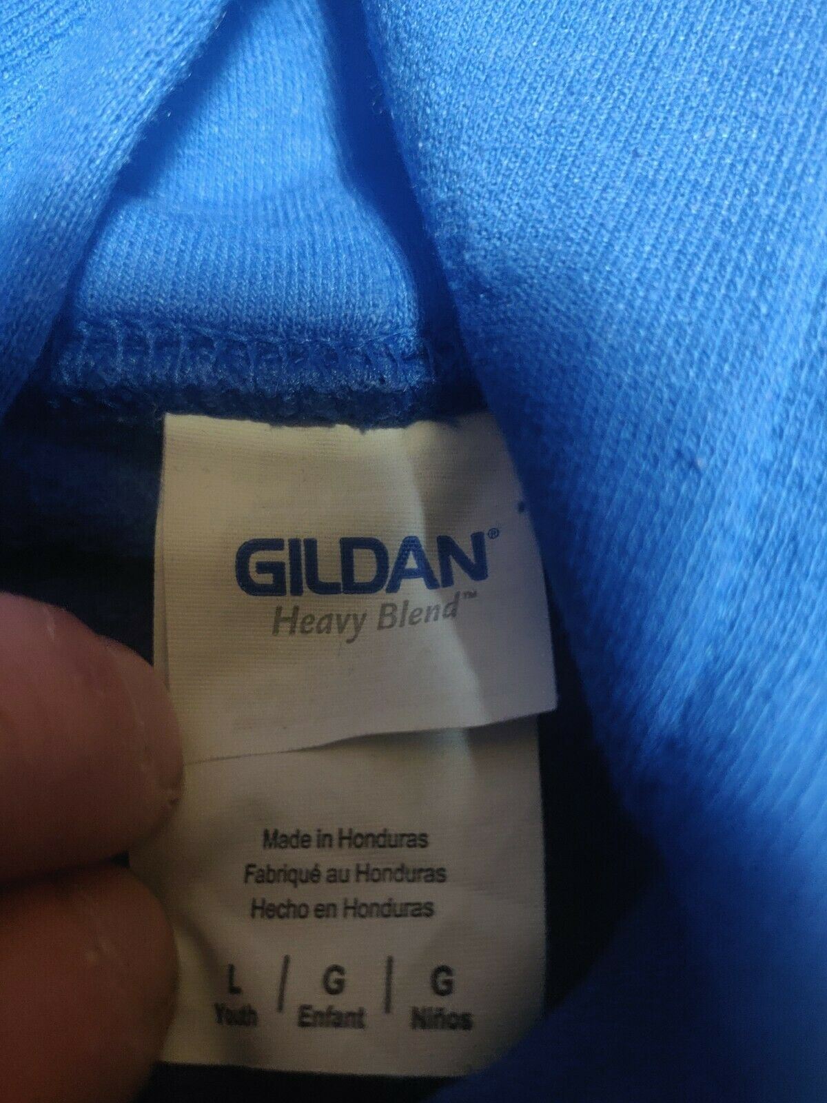 Gildan Blue Disney trip mini Gallo Hoodie  Pullover Unisex Size Large