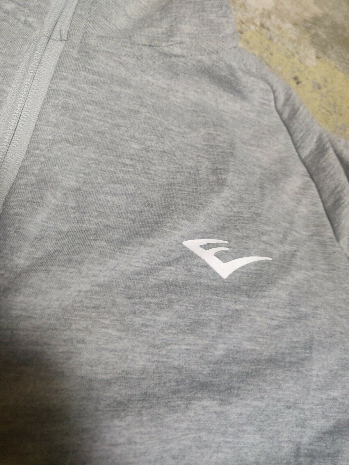 Everlast Grey Full Zip Hoodie Long Sleeve Pullover Men Size XL