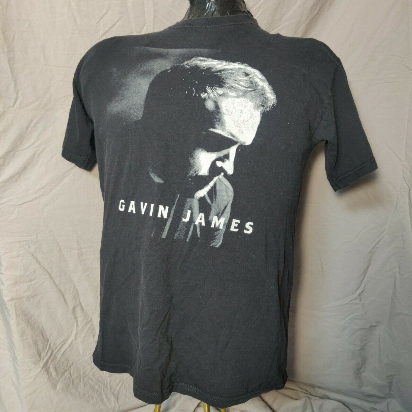 Gavin James Black T-shirt Short Sleeve Men Size Large
