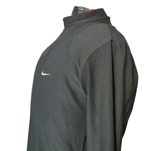 Nike Dri-Fit Black Sweatshirt Long Sleeve Men Size Large