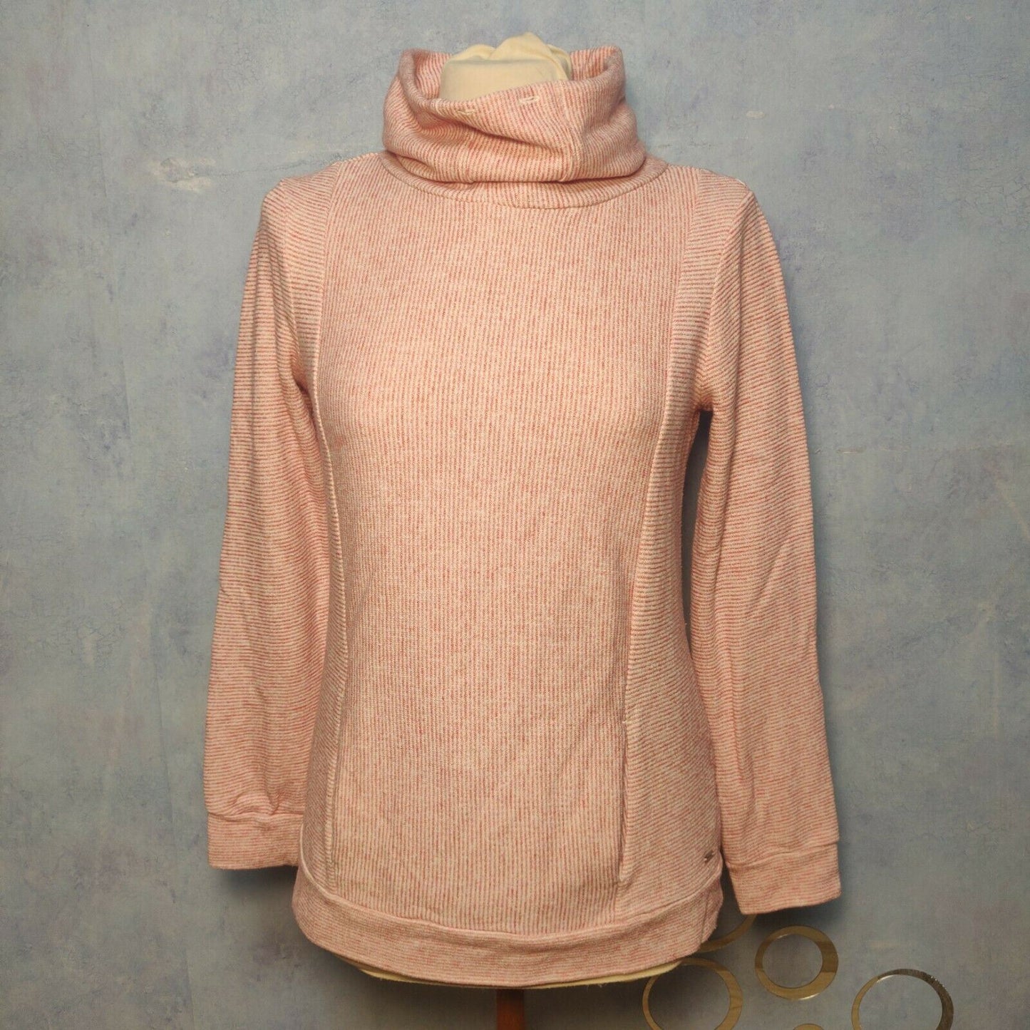 Tommy Hilfiger Red High Neck Sweatshirt Long Sleeve Women Size Small
