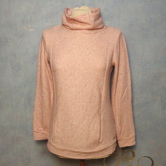 Tommy Hilfiger Red High Neck Sweatshirt Long Sleeve Women Size Small