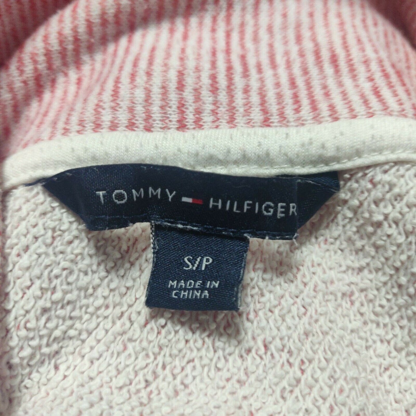 Tommy Hilfiger Red High Neck Sweatshirt Long Sleeve Women Size Small