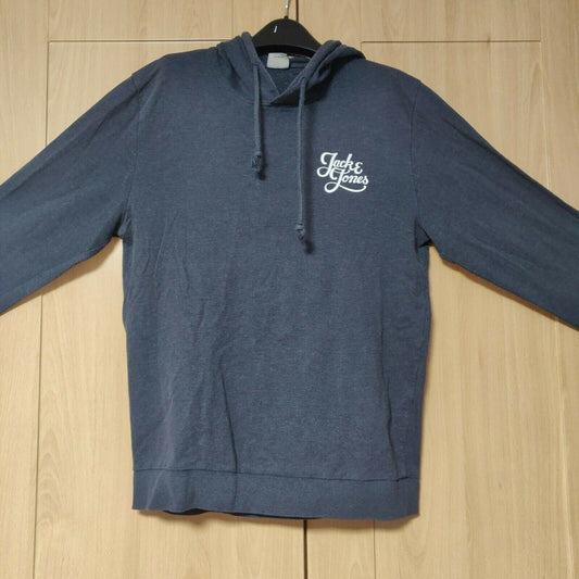 Jack & Jones Vintage Navy Pullover Hoodie Men Size Medium