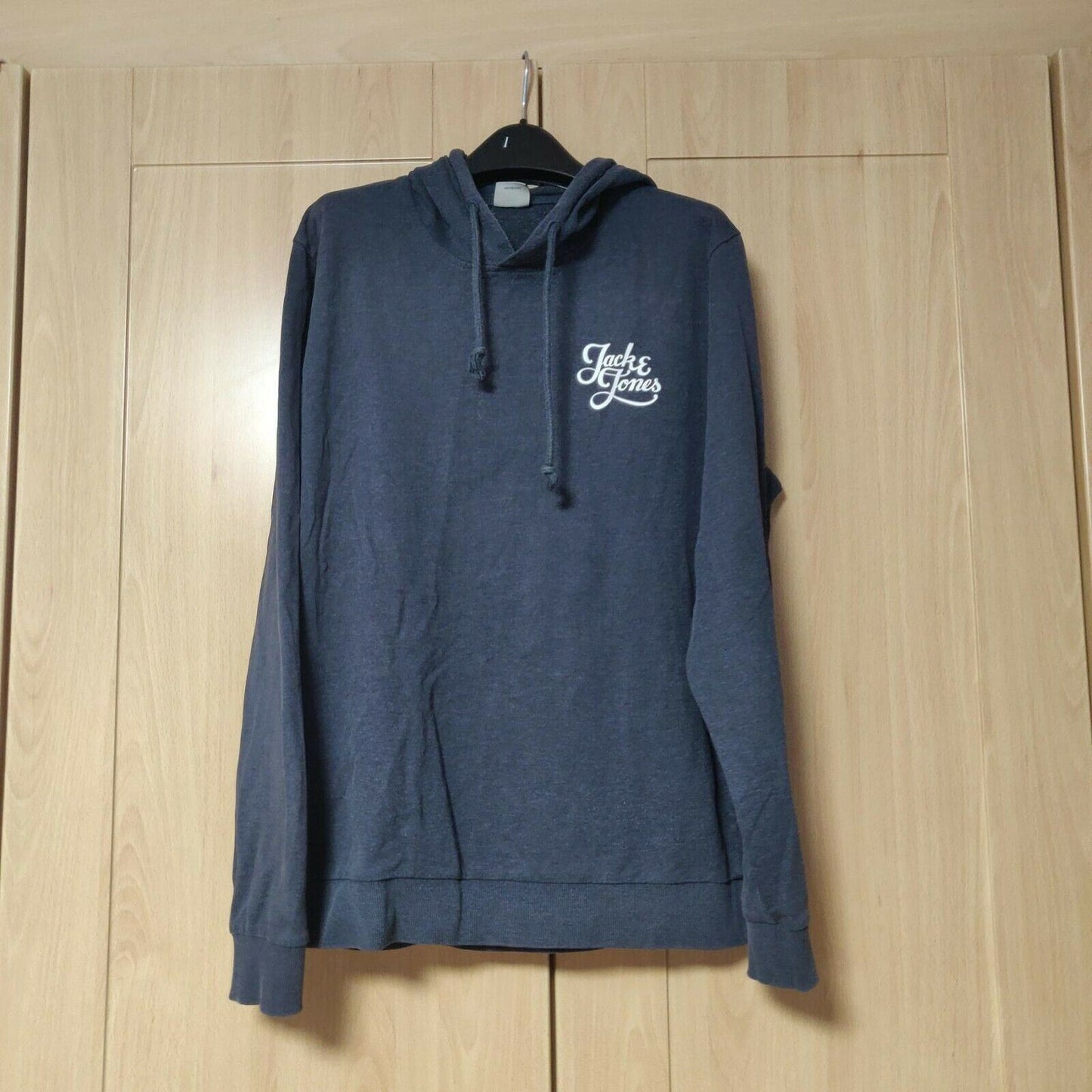 Jack & Jones Vintage Navy Pullover Hoodie Men Size Medium
