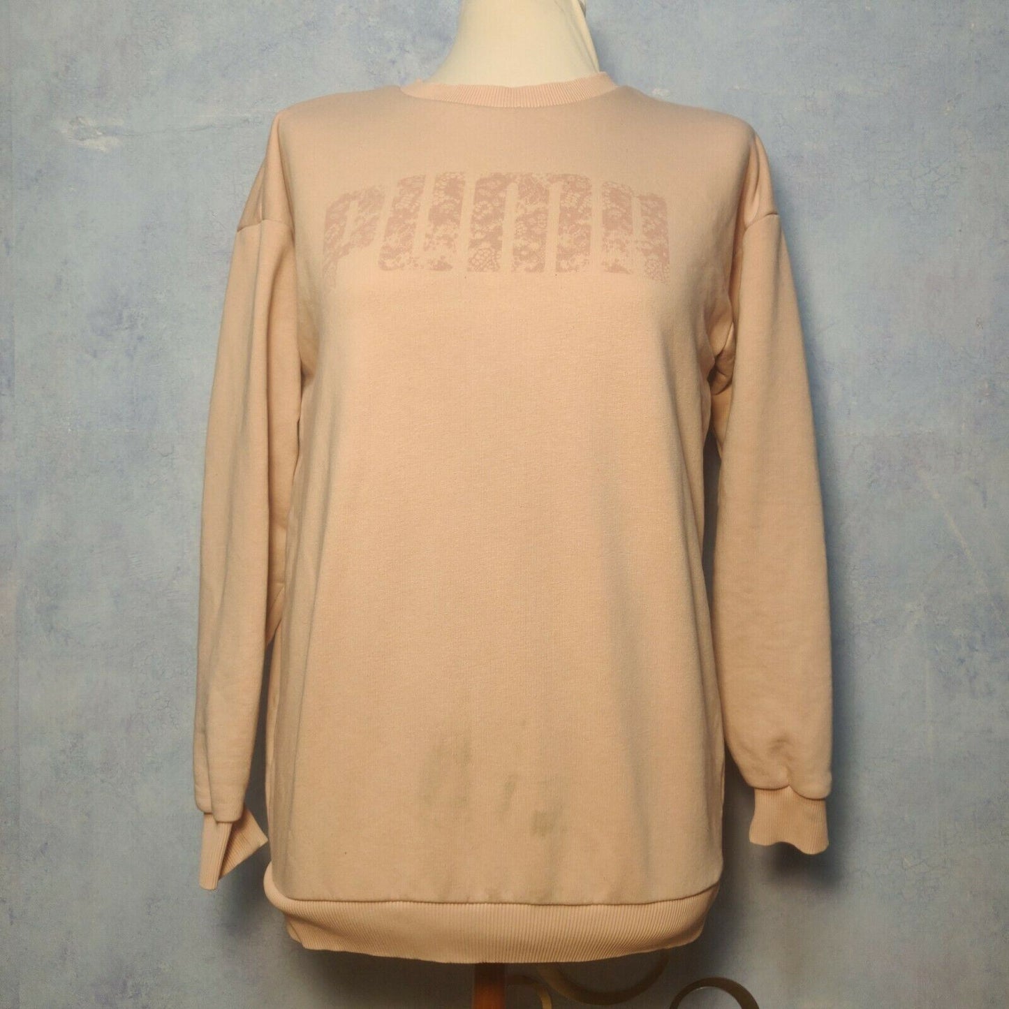 Puma Pink Sweatshirt Jumper Long Sleeve Women Size Small