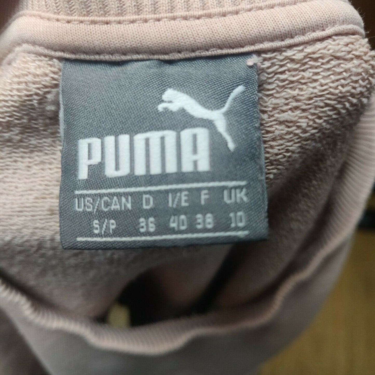 Puma Pink Sweatshirt Jumper Long Sleeve Women Size Small
