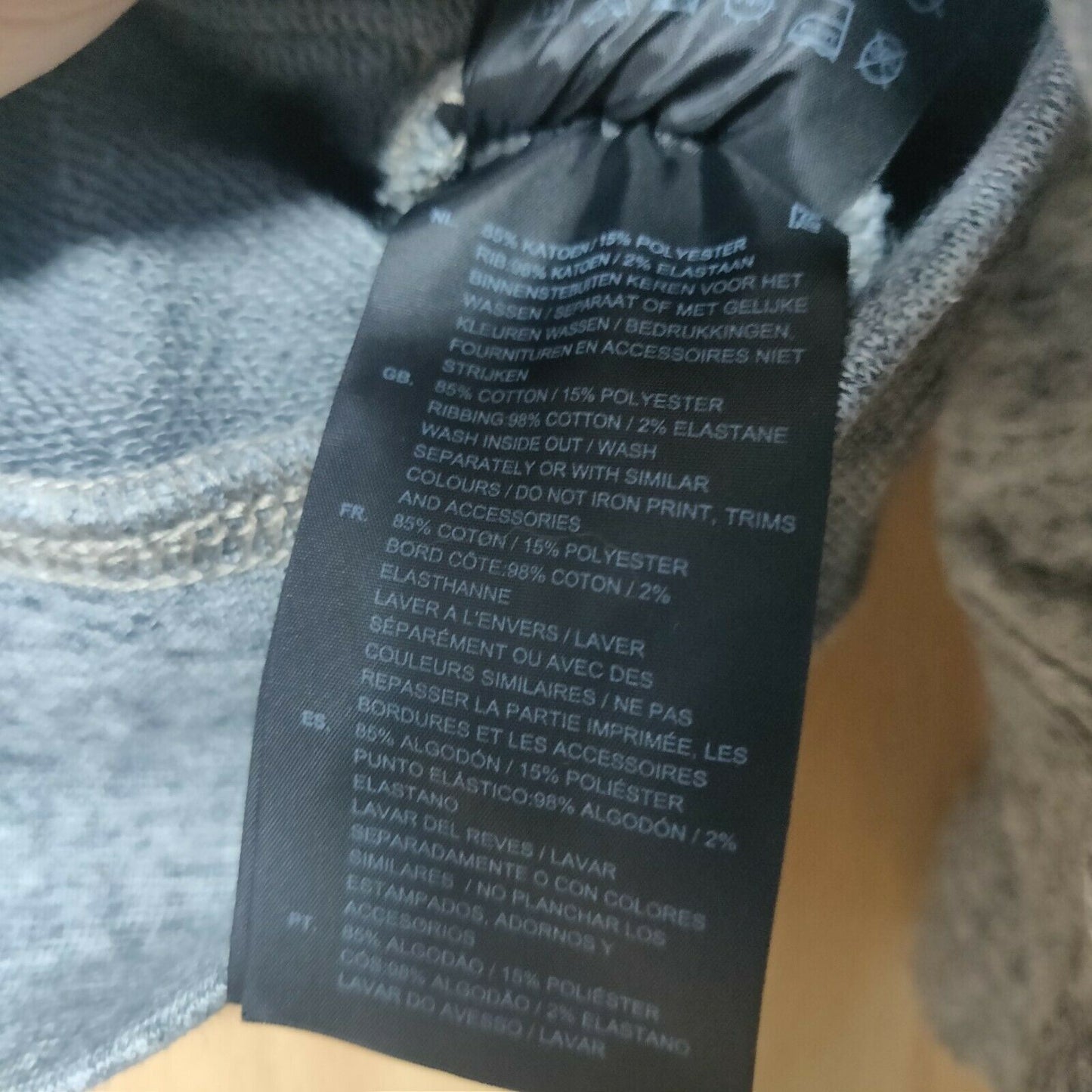 G Star Raw Grey Pullover Full Zip Hoodie Men Size Medium
