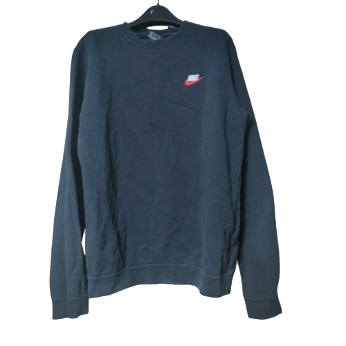 Nike Black Sweatshirt Logo Embroidered Men Size Medium