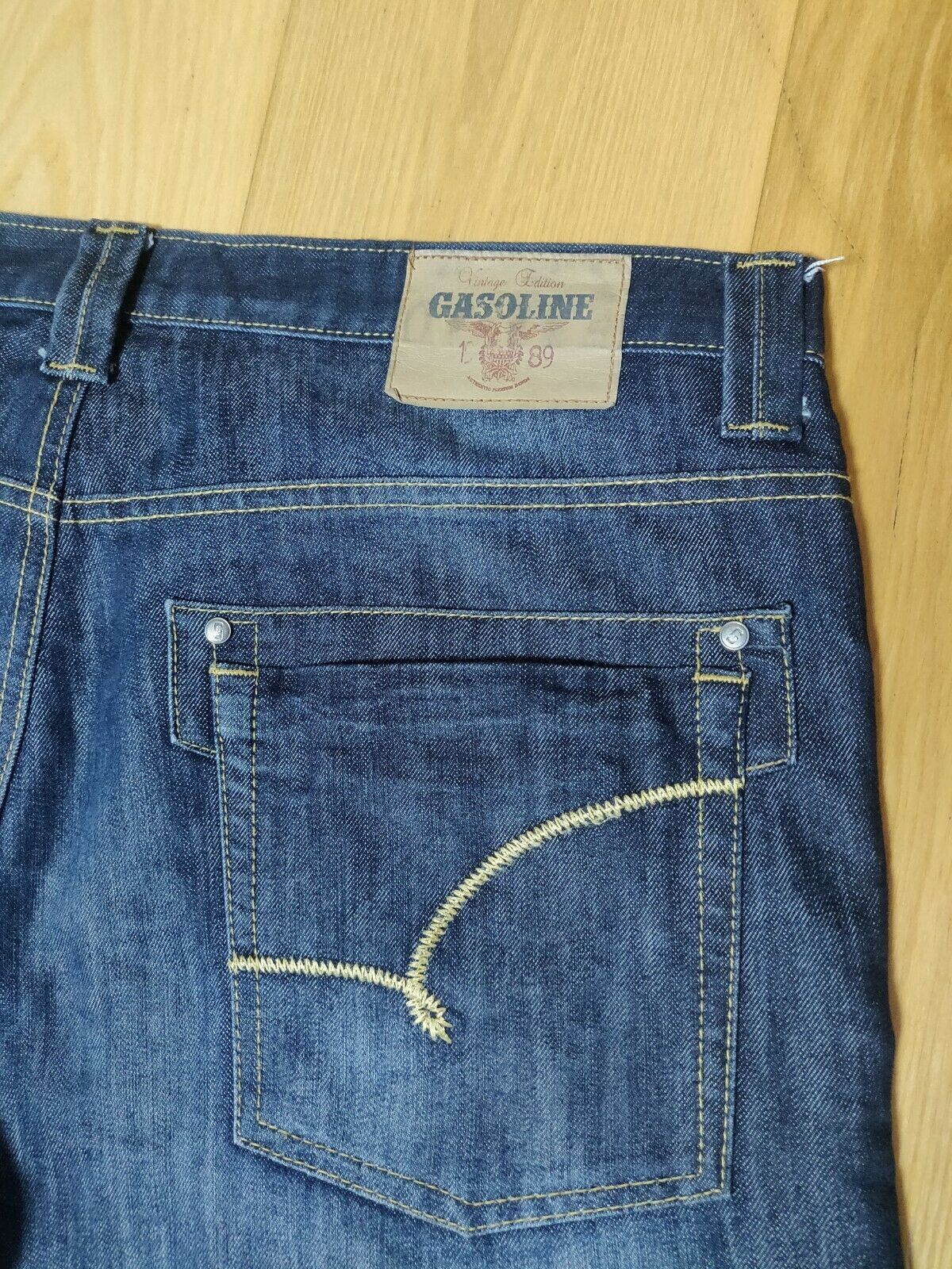 Gasoline 1989 Vintage Blue Denim Jeans W38/L32