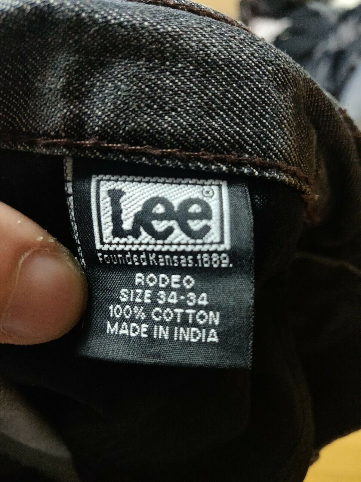 Lee Powell Rodeo Grey Denim Jeans Men Size W34/L34