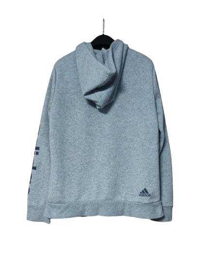 Adidas Grey Full Zip Hoodie Men Size Medium