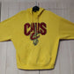 Cleveland Cavaliers Yellow NBA Pullover Hoodie Men Size Medium