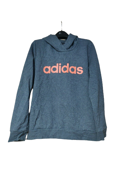 Adidas Dark Grey Pullover Hoodie Women Size UK 12-14 Medium