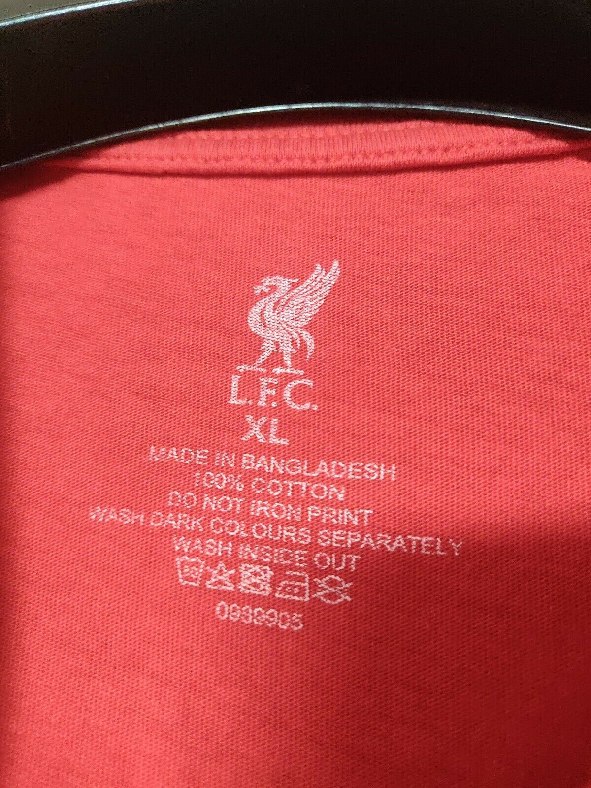 Official Liverpool LFC Football Champions 2019-20 Red Cotton T-Shirt Men Size XL